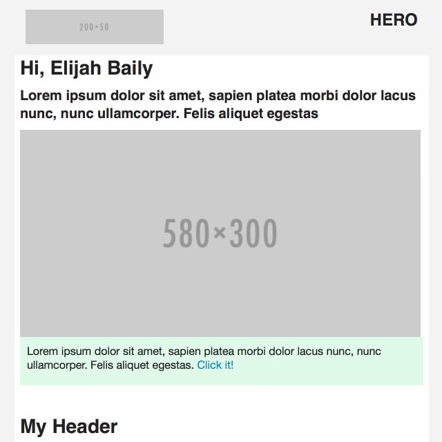 Hero Email Template